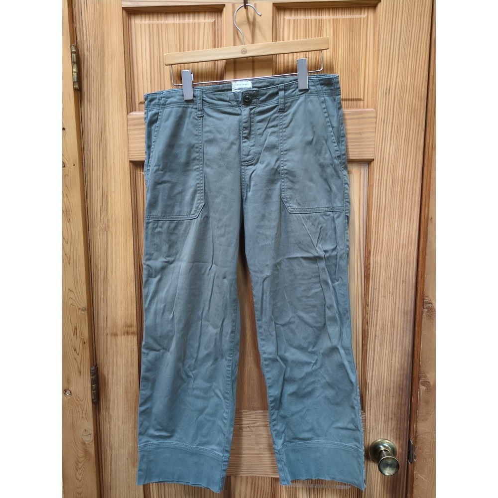 Sanctuary Standard Surplus Sz 28 Green High Rise Straight Leg Utility Pants